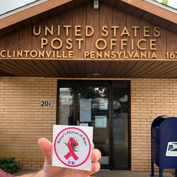 Pennsylvania Clintonville Post Office Sticker 058