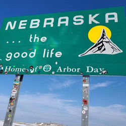 Nebraska Welcome Sign 080