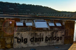 Arkansas Little Rock Big Dam Bridge Sign 138