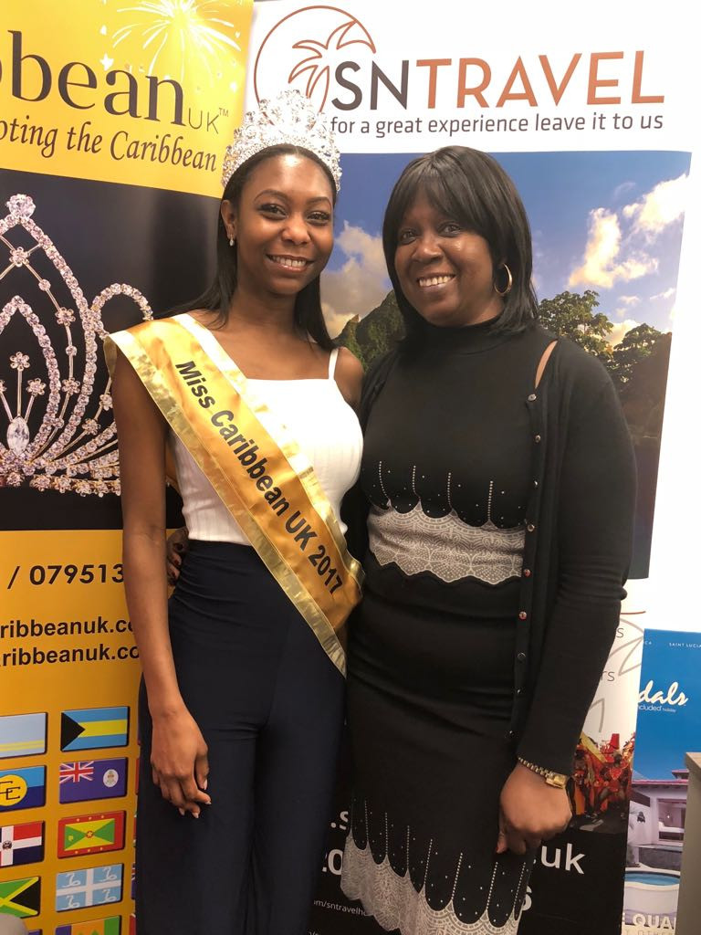 Elizabeth meets SN Travel's Yvonne Joseph,