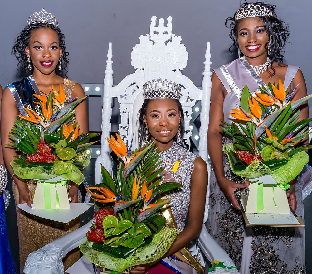Photo by Trinis in London: L-R Santrece Stewart, Elizabeth Williams & Carissma Griffiths