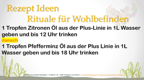 Rezept Ideen --> Rituale für's Wohlbefinden