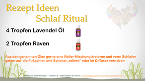 Rezept Ideen --> Schlaf Ritual