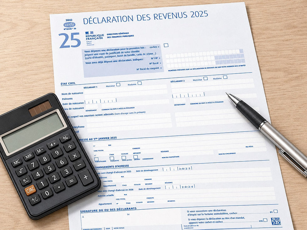 Déclaration fiscale française 2042 et 2047 pour une plus-value immobilière en Bulgarie