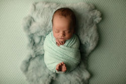 baby boy green blanket