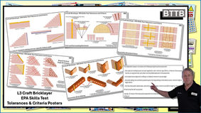 L3 Craft Bricklayer Skills Test Tolerances & Criteria Posters