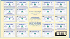 BTTB Microsoft Forms Quizzes - Duplicate Codes