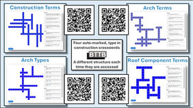 Four Type In Construction Crosswords QR Code Links