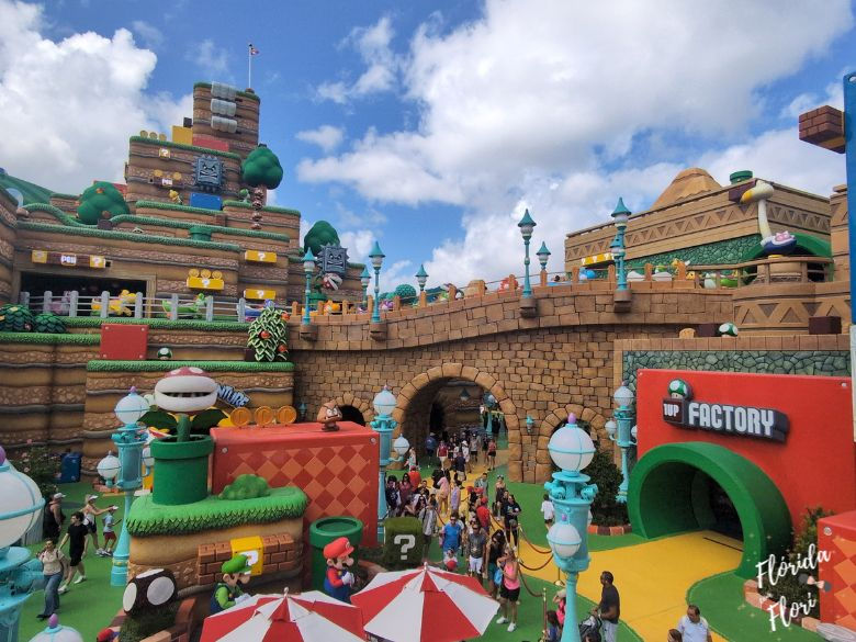 Área do Mario e como fazer o roteiro do Epic Universe