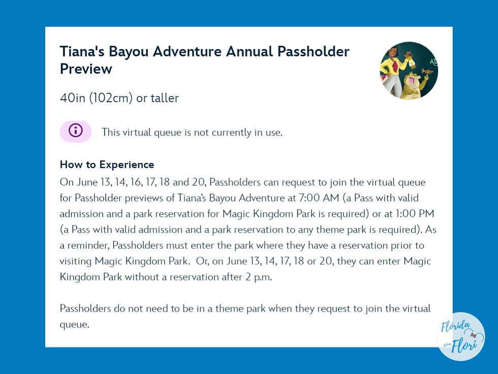 Fila virtual no aplicativo My Disney Experience
