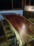Monkeypod table.
