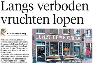 Amsterdam Booklovers' Tours in Noordhollands Dagblad