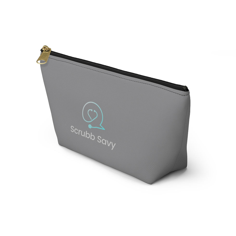 Thumbnail: Grey SS Accessory Pouch w T-bottom