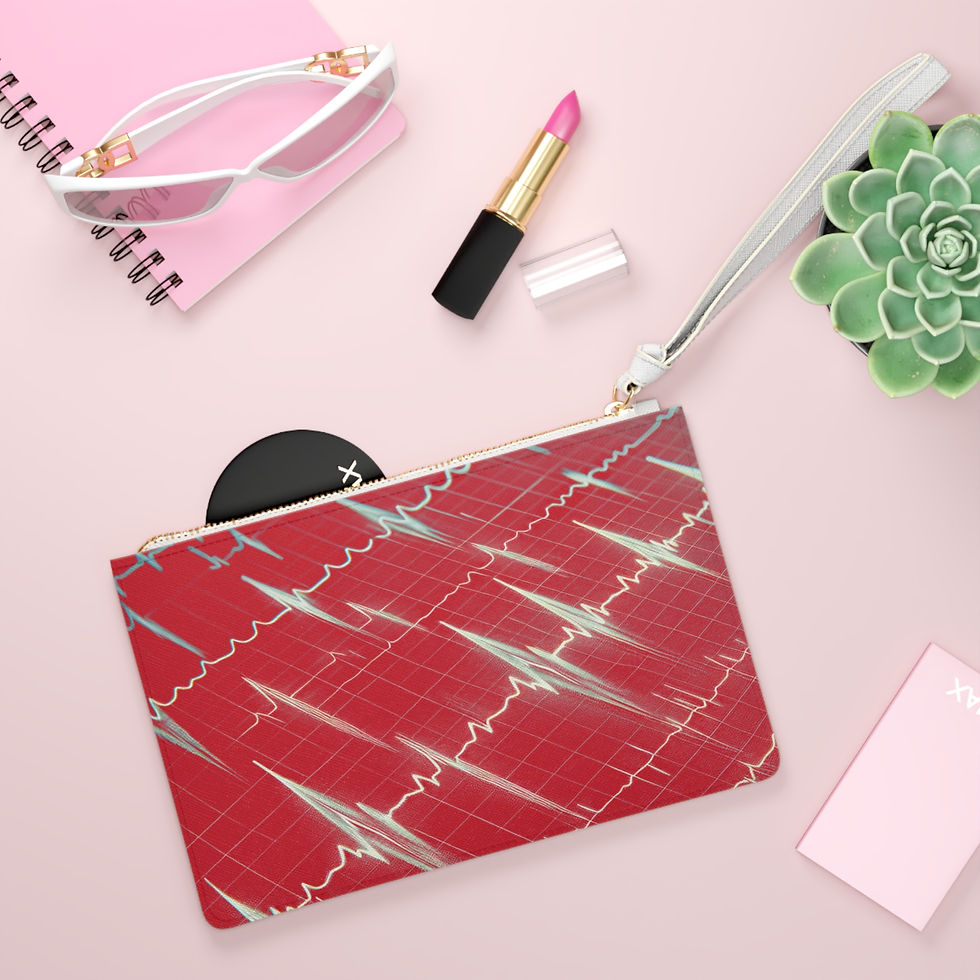 Thumbnail: Red EKG Clutch Bag