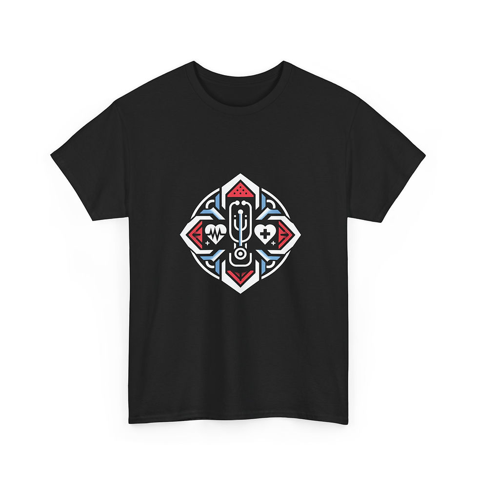 Thumbnail: Unisex Heavy Cotton Tee - Medical Crew Graphic Tee for Healthcare Heroes