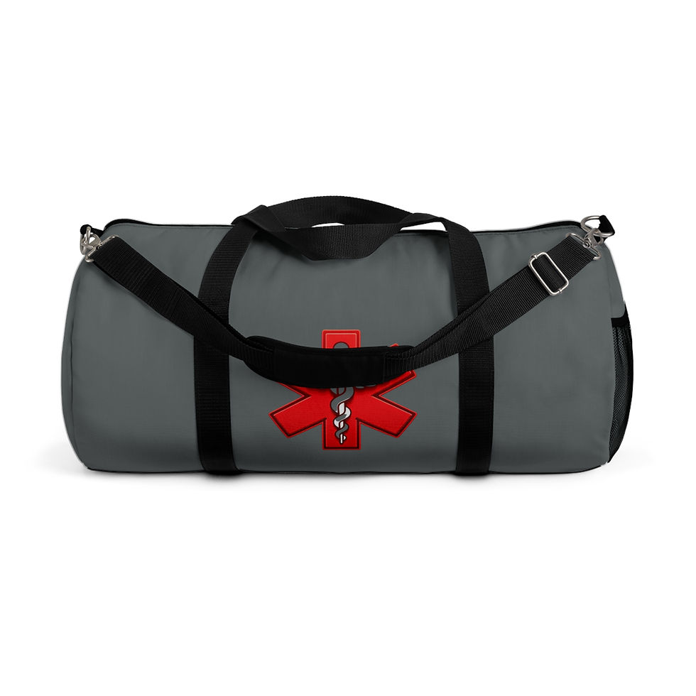 Thumbnail: Grey Medic Duffel Bag Gym, Travel, and Emergencies, Ideal Gift for EMTs