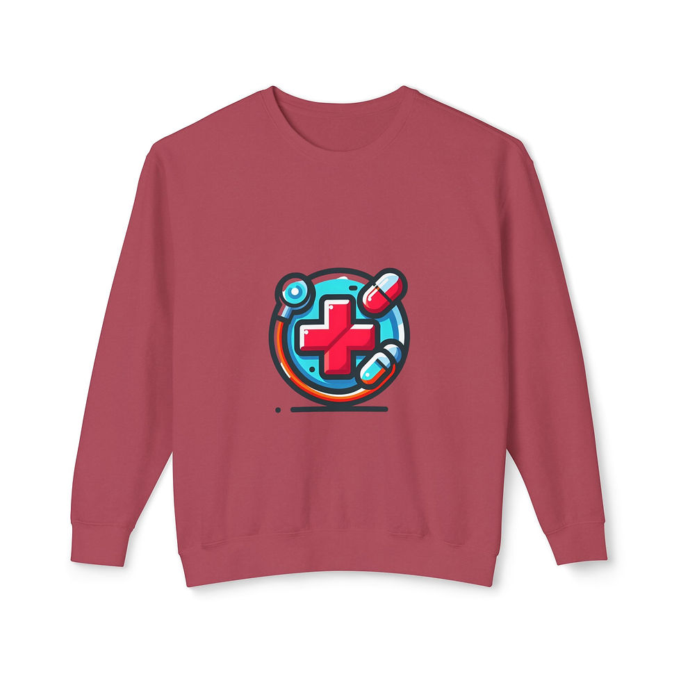 Thumbnail: Vintage Medical Crewneck Sweatshirt - Healthcare-Themed Apparel, Unique Student 