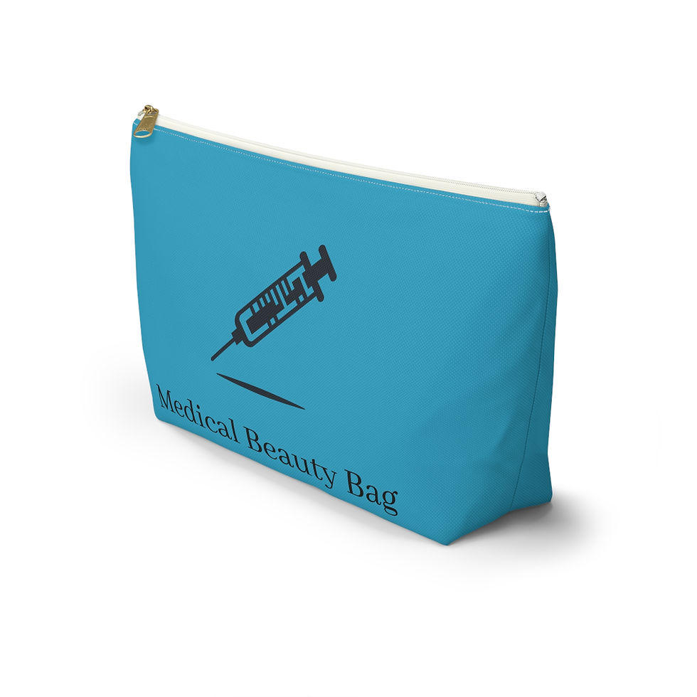 Thumbnail: Turquiose Medical Beauty Bag Accessory Pouch w T-bottom