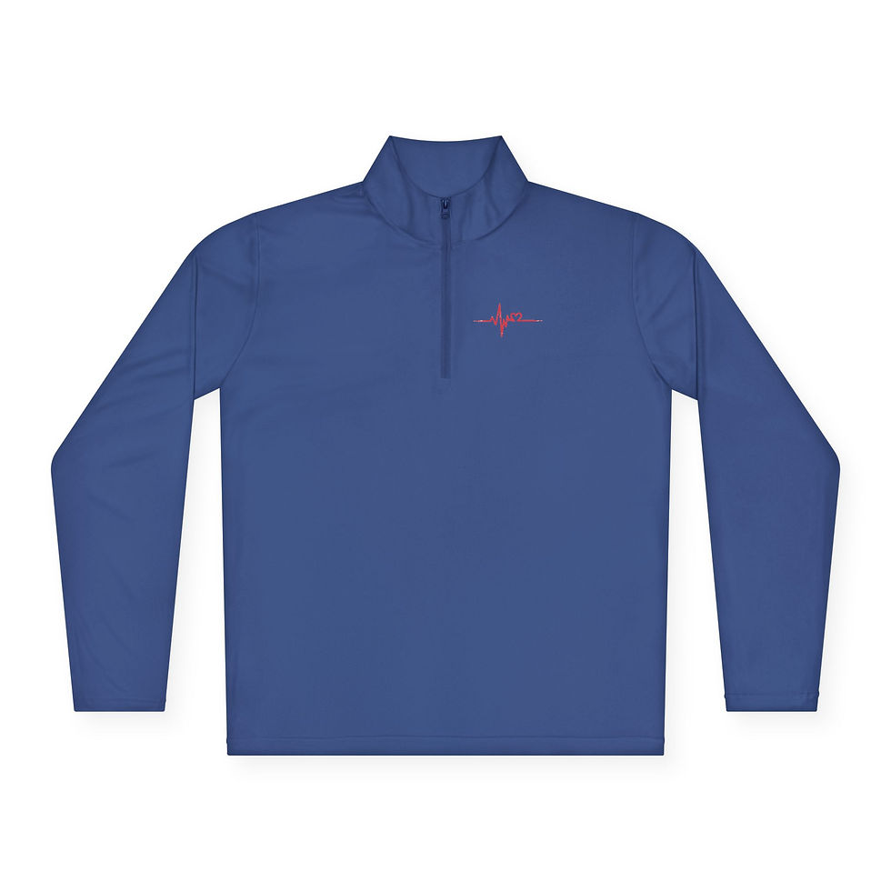 Thumbnail: EMS Star of Life Quarter-Zip Pullover — Emergency Medical Services Jacket