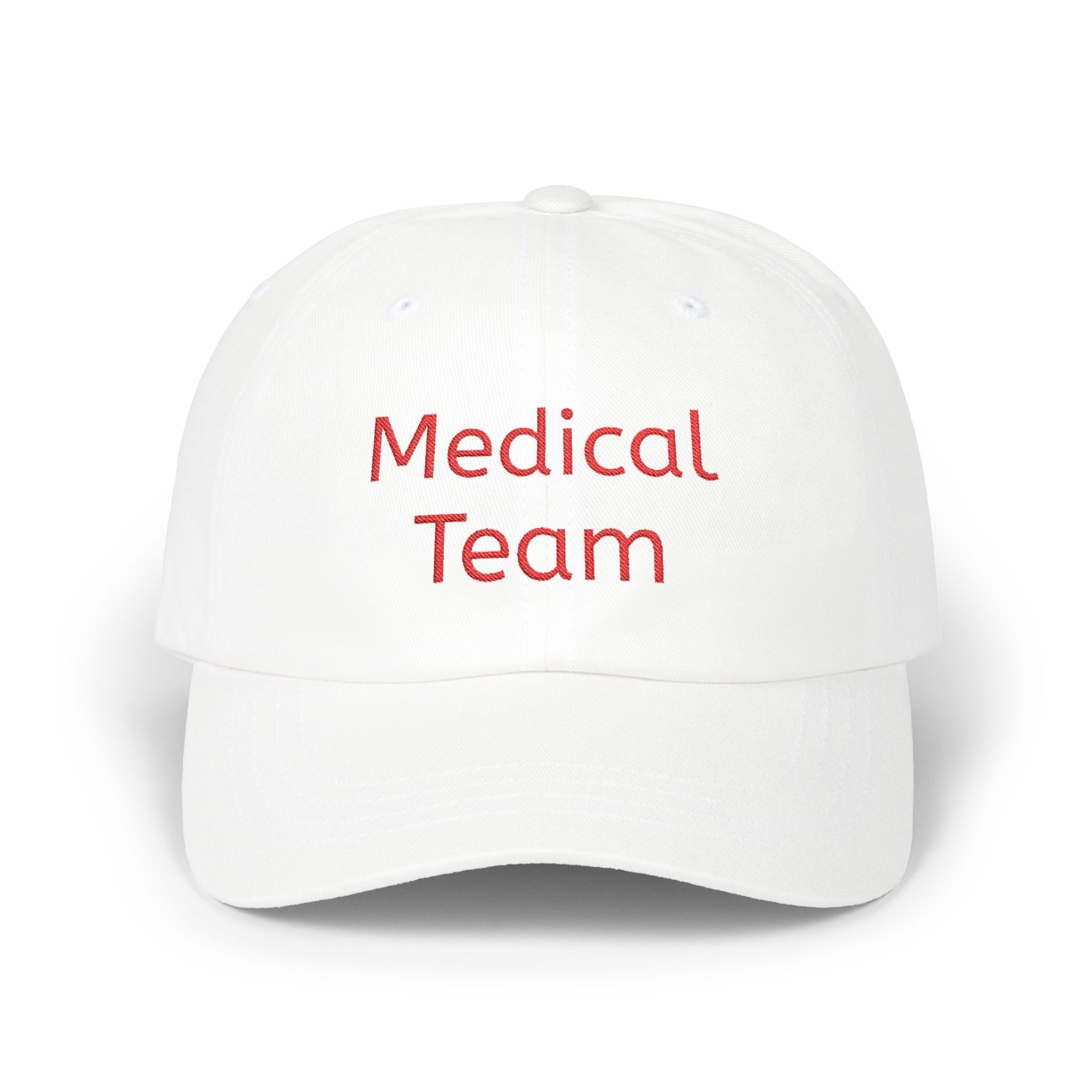 Medical Team Classic Cap | Adjustable Hat for Healthcare Workers, Staff Hat