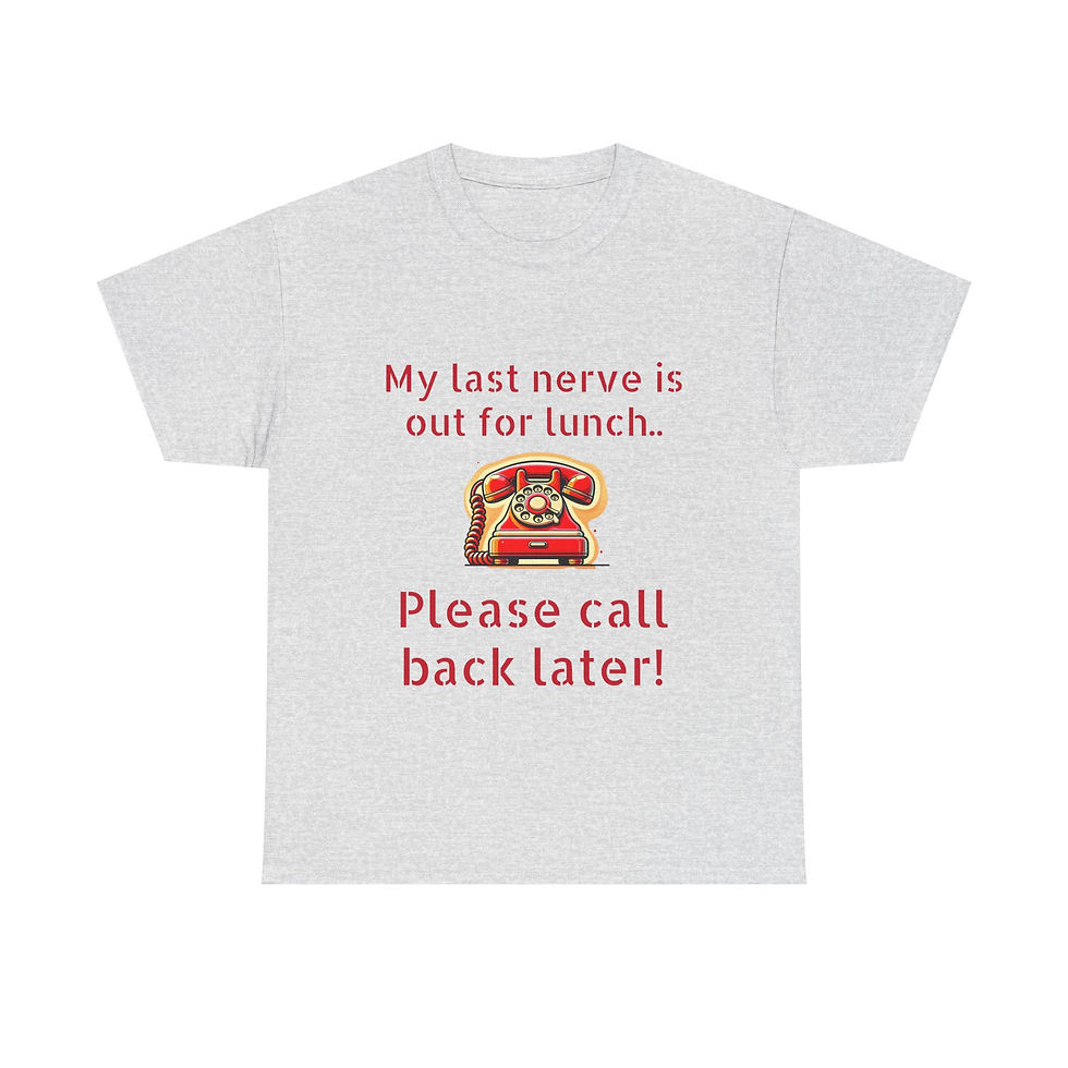 Thumbnail: Funny "My Last Nerve is Out for Lunch", Humorous Gif, Birthday, Gift for Friends