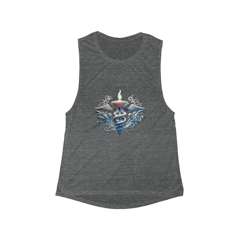Thumbnail: Women's Flowey Tank Top with Exotic Design, Beachwear, Casual Summer Style