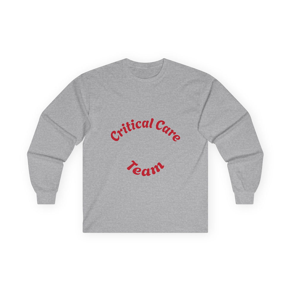 Thumbnail: Critical Care Team Long Sleeve Tee, Nurse Appreciation, Medical Team Apparel