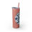 Thumbnail: Artistic Blue Pattern 20oz Skinny Tumbler with Straw - Stylish Drinkware