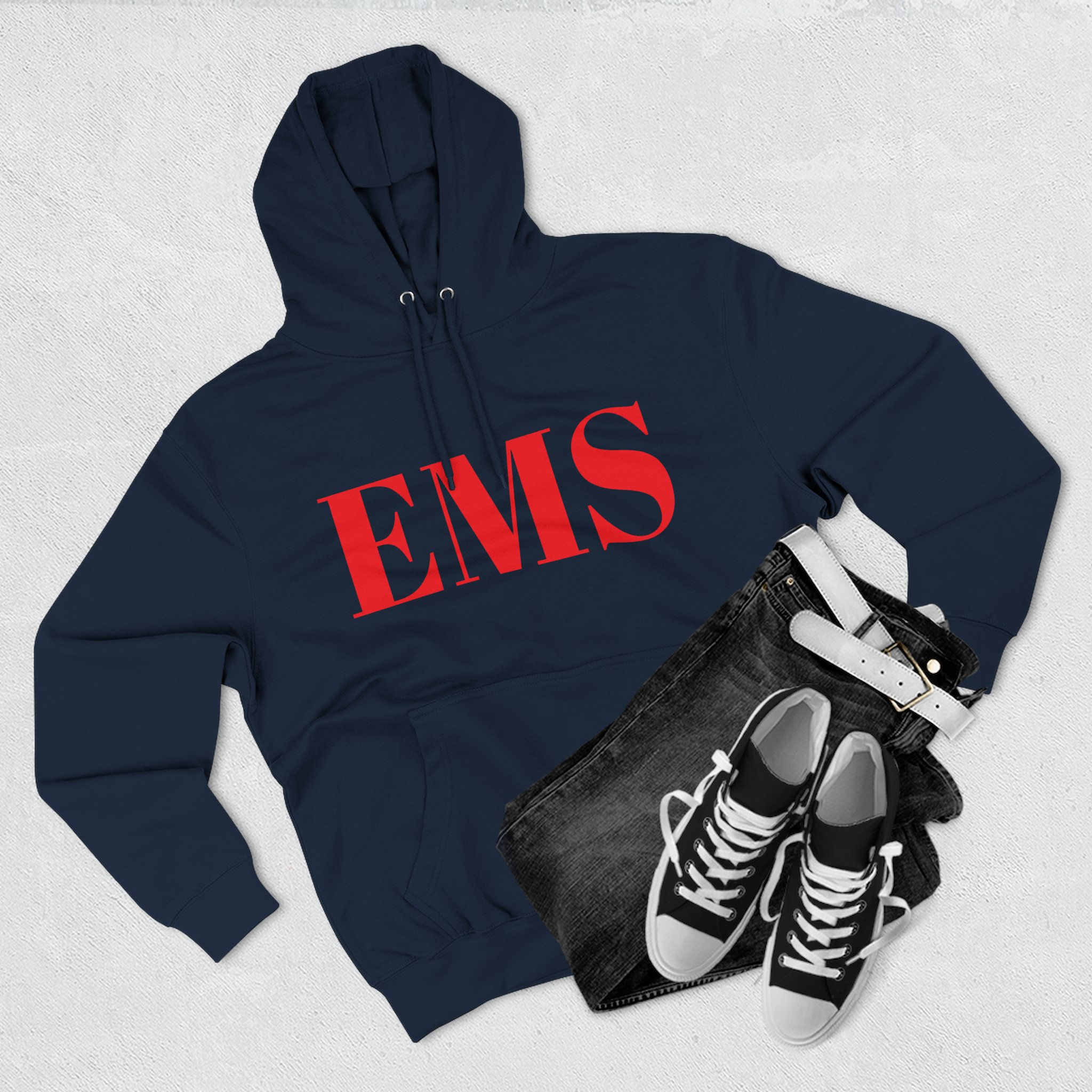 EMS Three-Panel Fleece Hoodie | Cozy Comfort | Perfect for Activewear