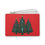 Thumbnail: Christmas Tree Clutch Bag — Festive Candy Cane Holiday Wristlet