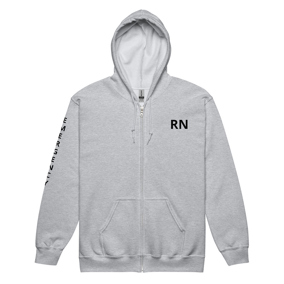Thumbnail: "Emergency RN" Unisex heavy blend zip hoodie