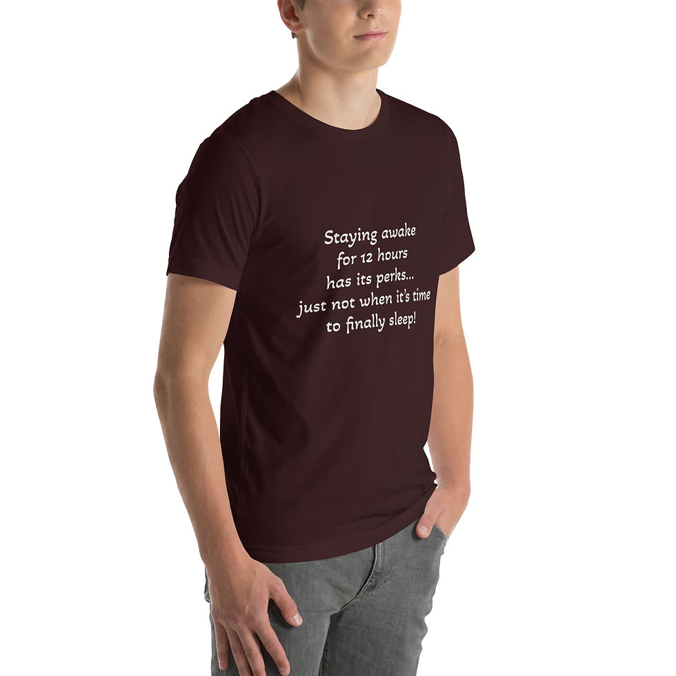 Thumbnail: "12 hrs" Unisex t-shirt