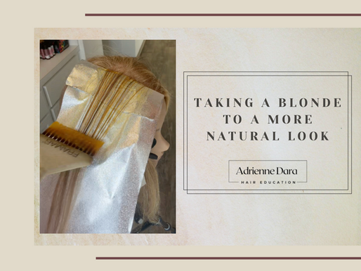Taking a Blonde to a More Natural Look....