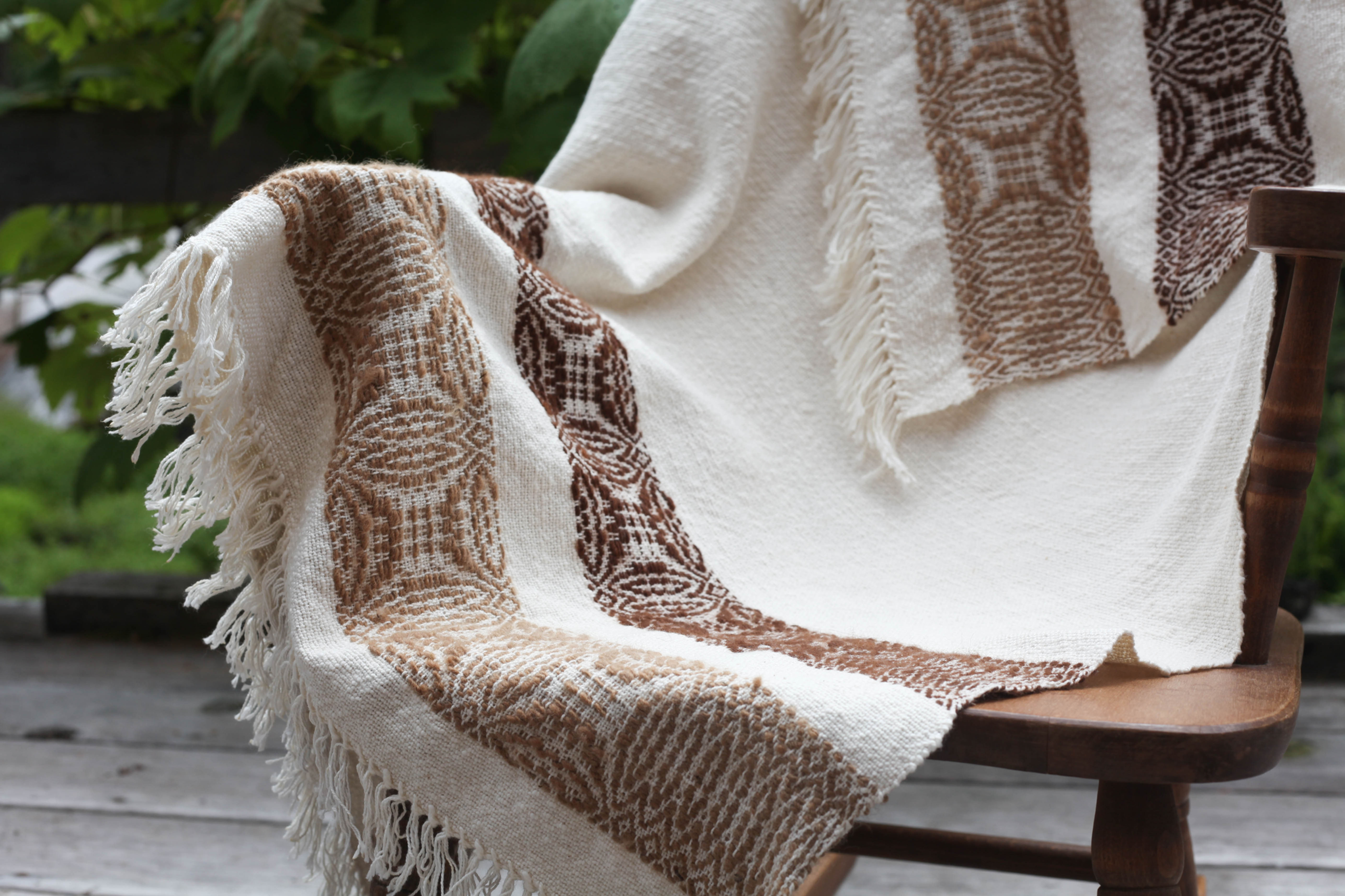 Alpaca & cotton crib baby blanket