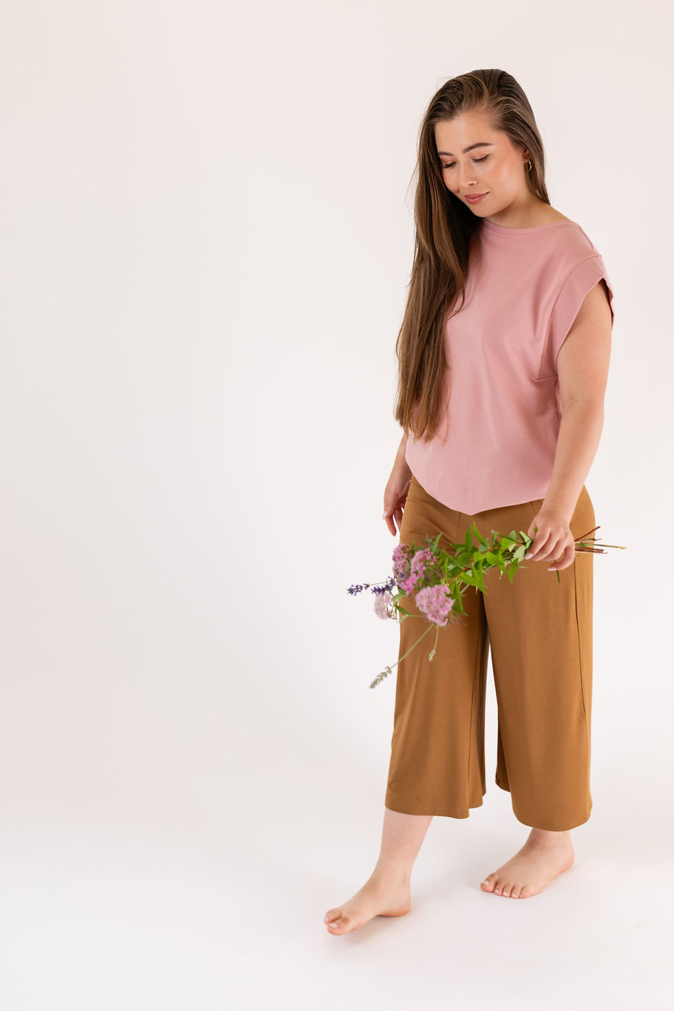 Miniatura: Kalhoty Culottes - Honey