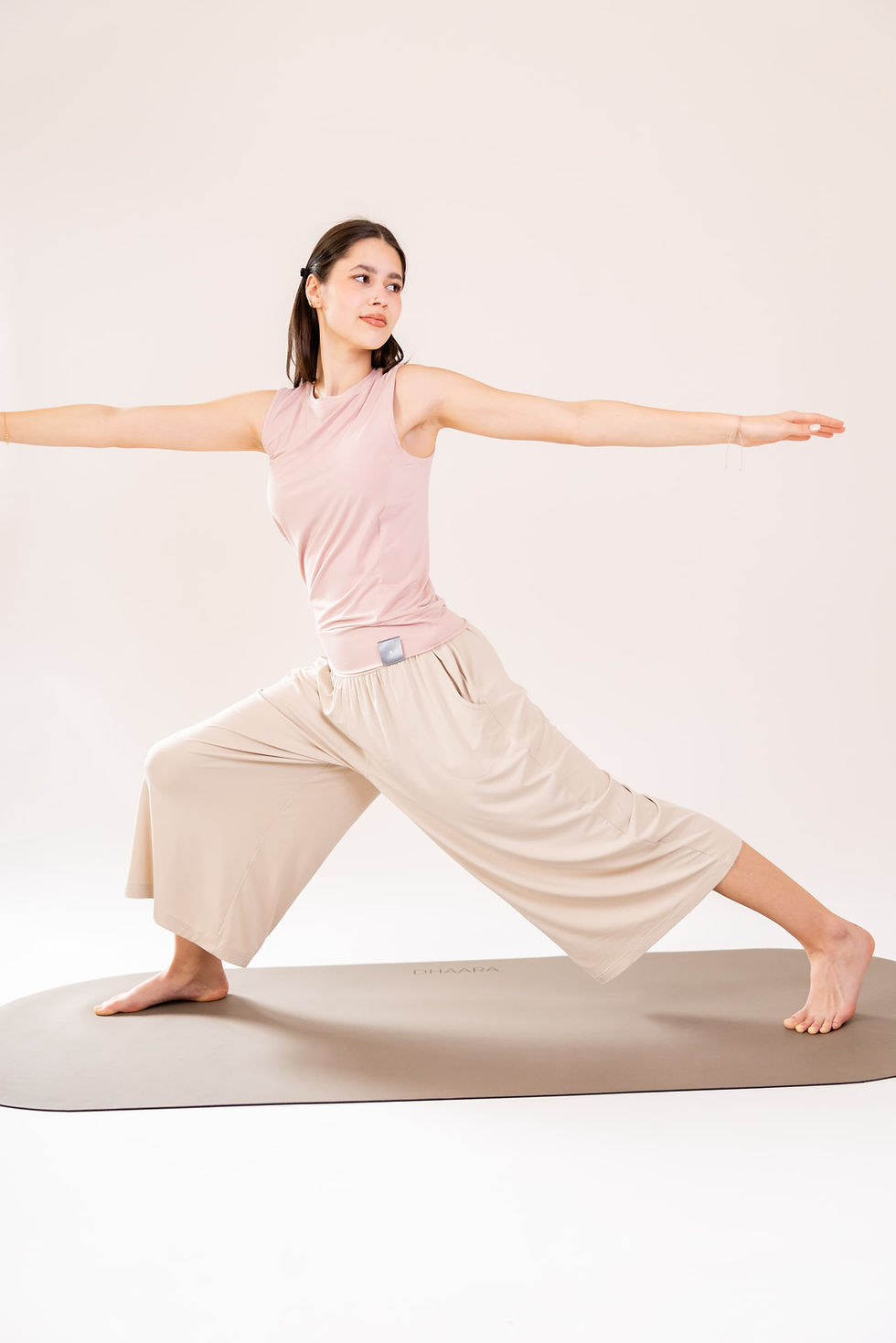 Miniatura: Kalhoty Culottes Légères - Beige