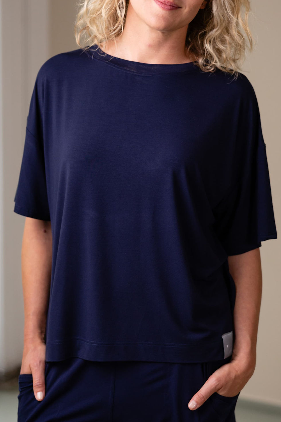 Miniatura: Tričko Oversize  Simple -  Velvet Blue