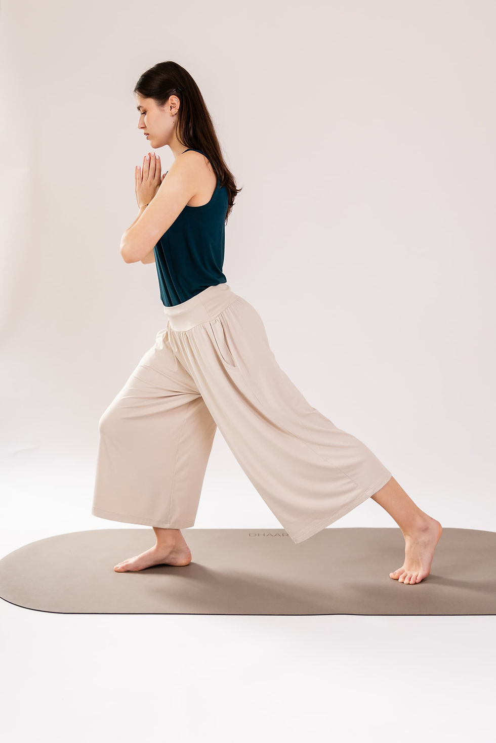 Miniatura: Kalhoty Culottes Légères - Beige