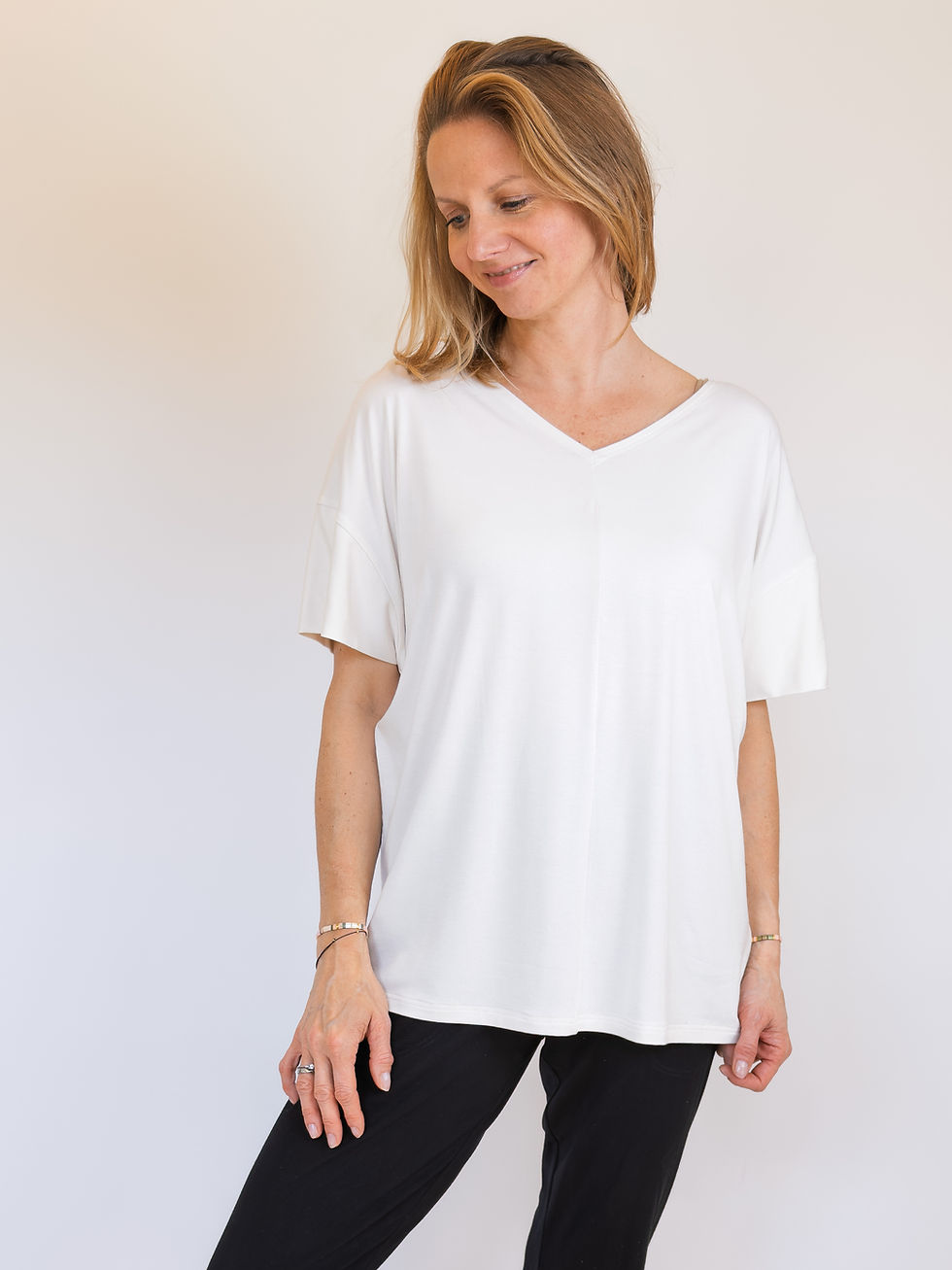 Miniatura: Tričko oversize  Vibe -  Cream