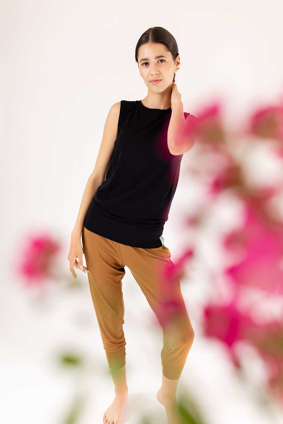 Miniatura: Kalhoty Joggers - Honey