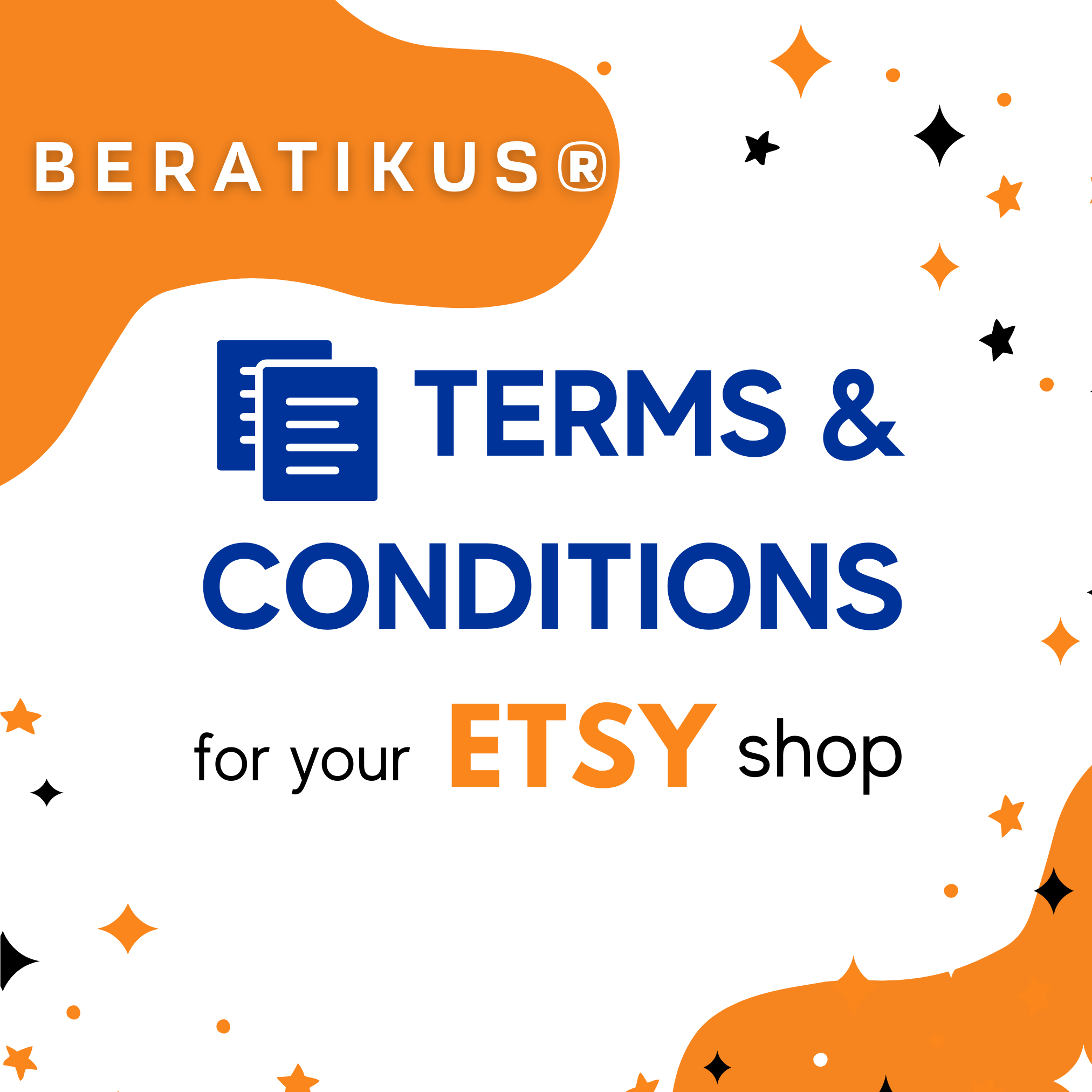 Terms and conditions for Etsy shops (english)