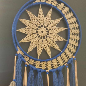 Caça Sonhos com mandala em crochet