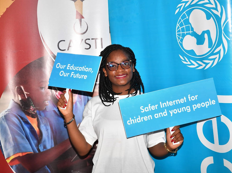 Divine KITIO with UNICEF Cameroun