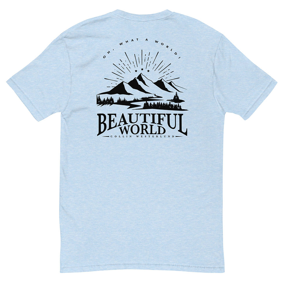 Thumbnail: Men's Beautiful World Shirt (Black Print)