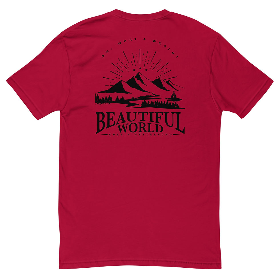 Thumbnail: Men's Beautiful World Shirt (Black Print)