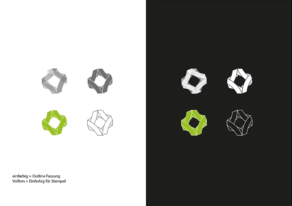 Signet einfarbig & Outline