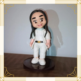 Amor em Cuidar, Biscuit Artesanal, Técnica de Enfermagem, Profissão da Saúde, Cuidado, Dedicação, Amor pela Enfermagem, Homenagem, Empatia, Presente Personalizado, Vocação.