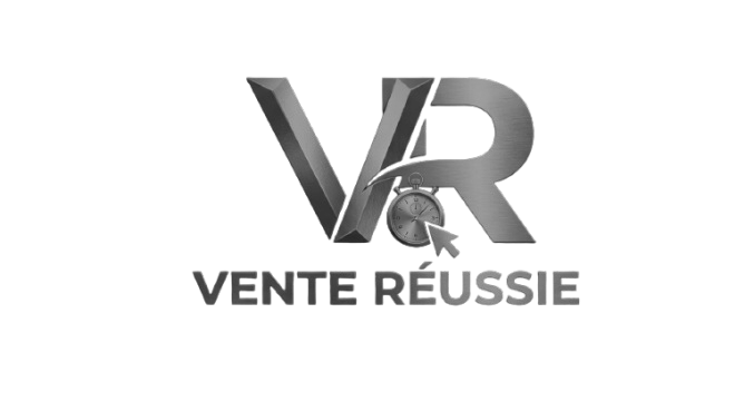 Logo monochrome de Vente Réussie