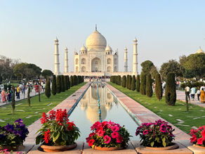 Taj Maha at sunset
