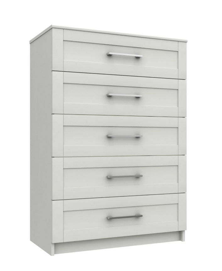 Thumbnail: White Cranleigh 5 Drawer Chest